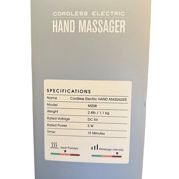 Hand Massager Cordless Electric Adjustable Settings Heat Portable By Cotsoco NIB - Picture 9 of 10